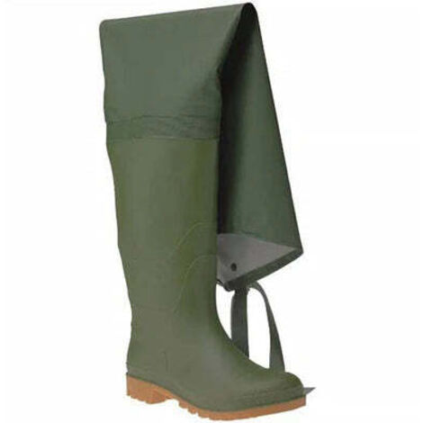 ISSALINE Stivali tuttacoscia con cosciale in pvc - Verde - Numero: 41