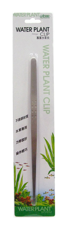 Image of Water Plant Clip Professional Layout - pinza dritta in acciaio inox 27cm con forbicine in plastica incorporate - Ista