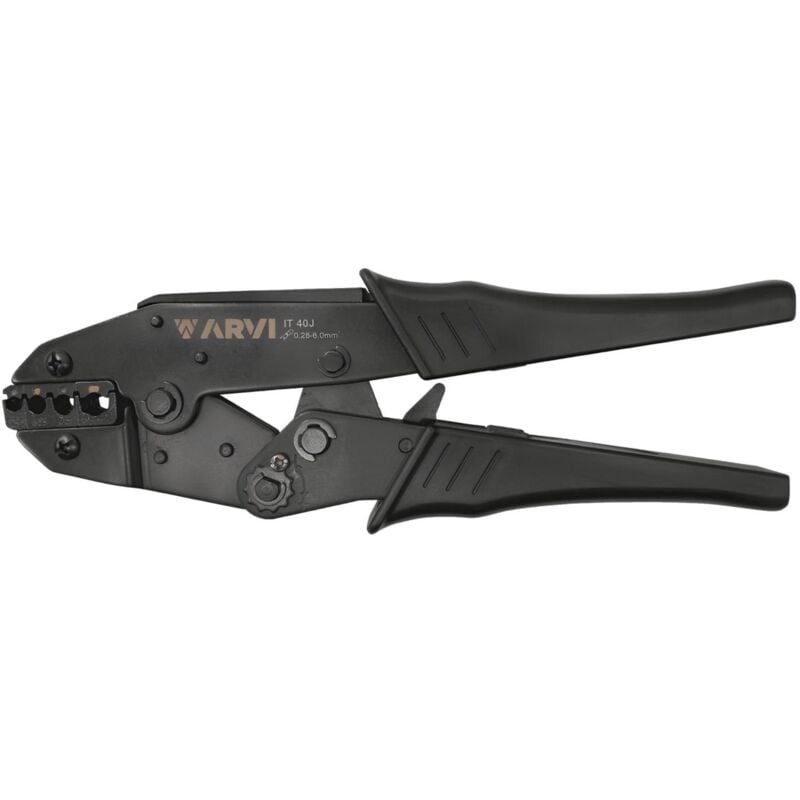 Arvi - It-40j Pince à Sertir Les Cosses Isolées 0,25 à 6mm² - Longueur 230mm