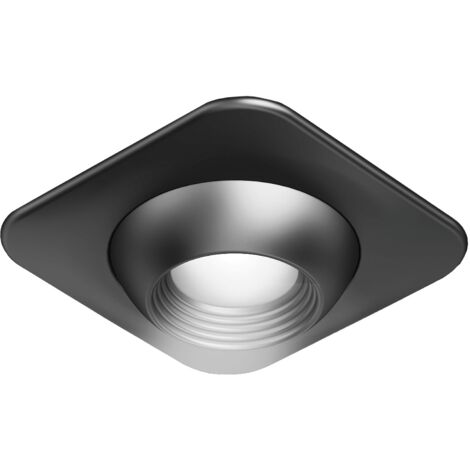 Ital Pek LED Einbauleuchte 48x25mm Focus1 Square - Led Spots speziell für Regale und Vitrine, schwarz