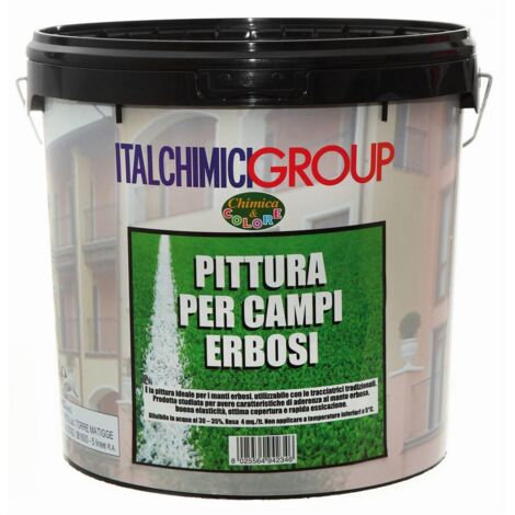 Italchimici 14lt pittura ecologica traccialinee per campi erbosi