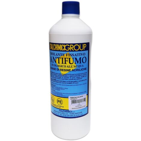 Italchimici 1lt isolante fissativo antifumo ecologico a base di resine acriliche