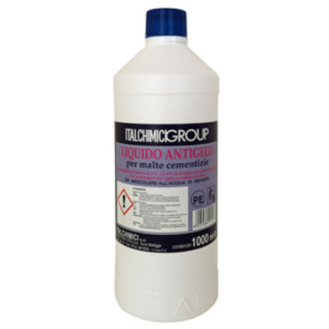 Italchimici flacone 1 lt antigelo per malte cementizie anticongelante per uso professionale