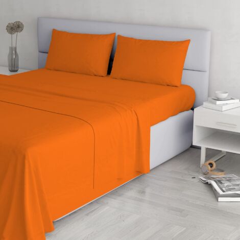 Italian bed Linen Cl El Arancio 2Pst Completo Letto, Microfibra, Matrimoniale, 240 x 270 cm, 4 unità