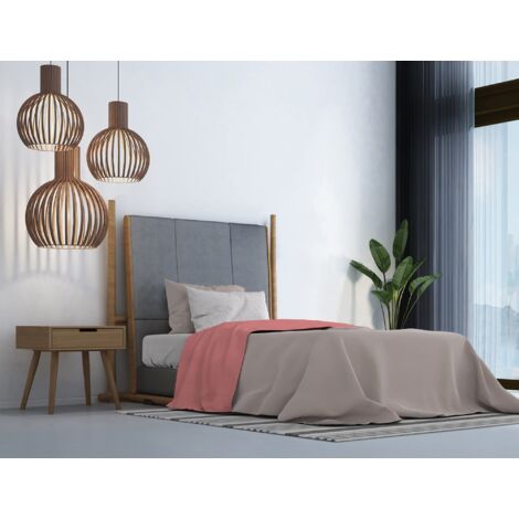 Italian Bed Linen Completo letto Trendy Chic, Corallo, Singolo