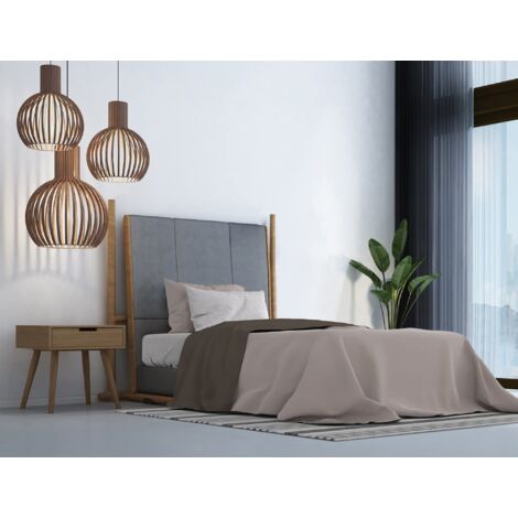 Italian Bed Linen Completo letto Trendy Chic, Marrone, Singolo