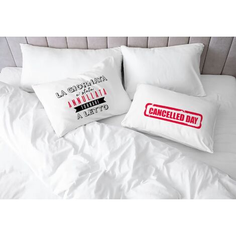 Italian Bed Linen Coppia Federe Stampa Digitale, PRINTED-42, 52 x 82 cm