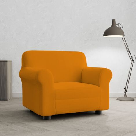 Italian Bed Linen COPRIDIVANO BIELASTICO PIU BELLO Arancio 1 Posto