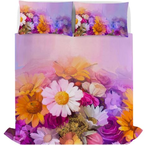 Italian Bed Linen d' Autore Parure Letto Stampa Digitale Sogni D'autore, 100% Cotone, Sd45, Matrimoniale, 255 X 300 X 1 Cm, 3 unità