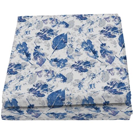 Italian Bed Linen Fantasy Foglie Telo Copritutto Stampato 1 Posto, Microfibra