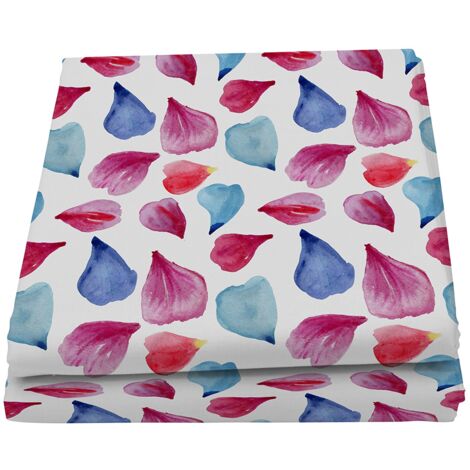 Italian Bed Linen Mt-Fa-1P Telo Copritutto, Microfibra, Petali, 1 Posto