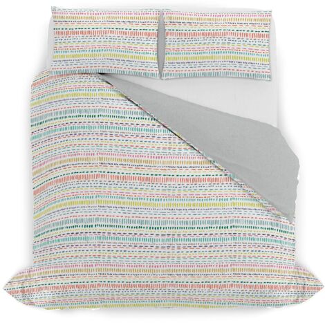 Italian Bed Linen Parure copripiumino Watercolor, 19, Matrimoniale