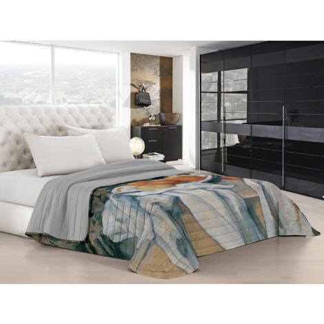 Italian bed Linen Trapuntino Estivo in Microfibra con Stampa in Digital a Copertura Totale, SD04, 2 Posti