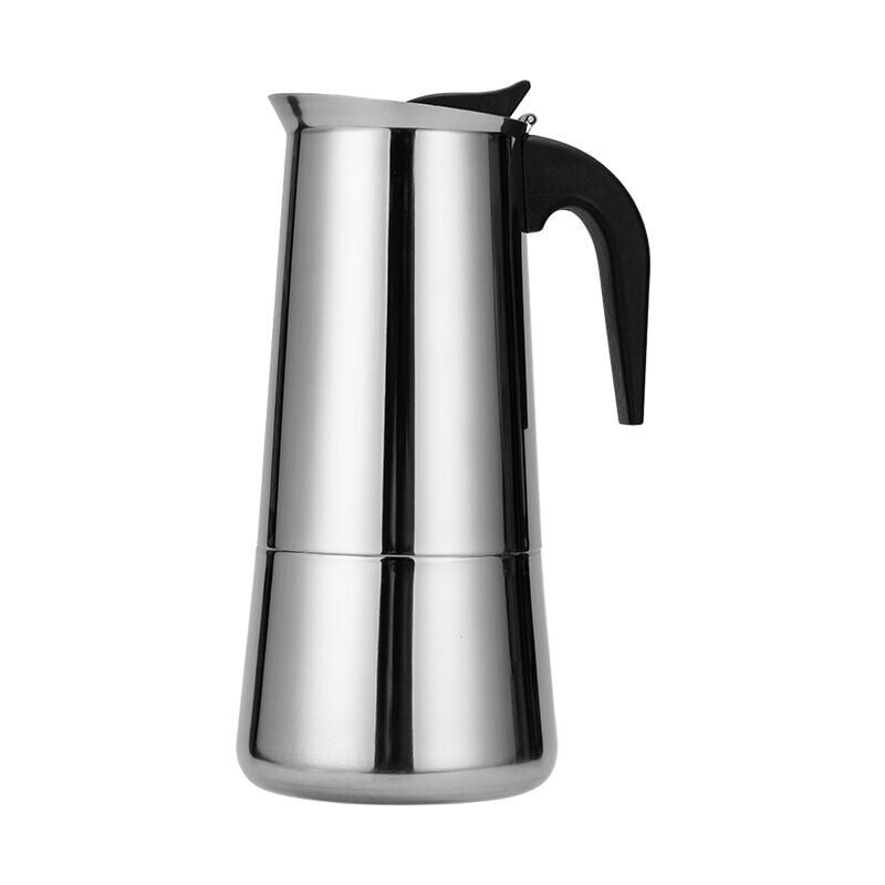 Gabrielle - Italian Coffee Maker, Moka Coffee Maker Stainless Steel Pressure Coffee Maker 300ml Large Capacity Compatible with Induction Cooker with