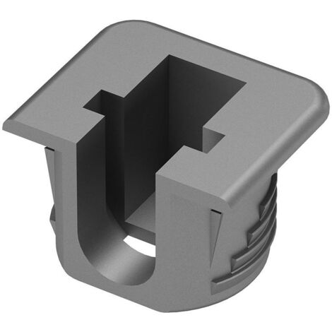 ITALIANA FERRAMENTA soporte cazoleta plastico gris flipper , 0CIENTOS