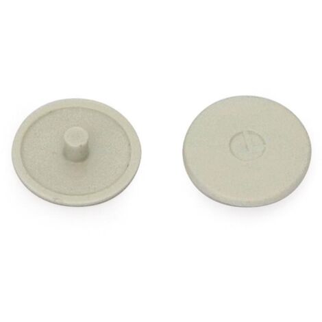 ITALIANA FERRAMENTA tapa plástico d13 gris p/target j10 acabado gris (caja 100)