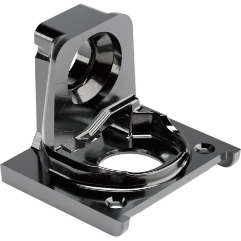 Italiana Regalbodenträger PK2 Pro - Regalhalterung für Tablarstärke 18-19mm, Zamak vernickelt schwarz