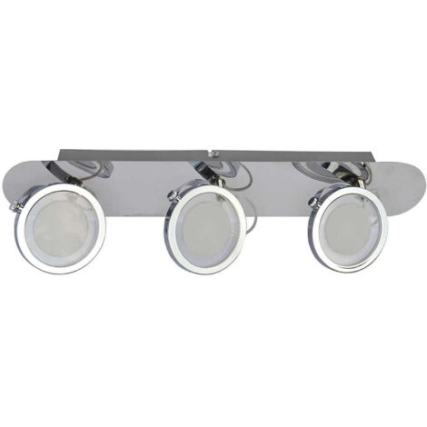 Italux Alessia plafoniera LED 3 luci cromata 3000K