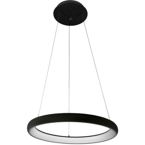 Italux Alessia - Suspension LED Moderne Noir, Blanc Chaud 3000K 2200lm