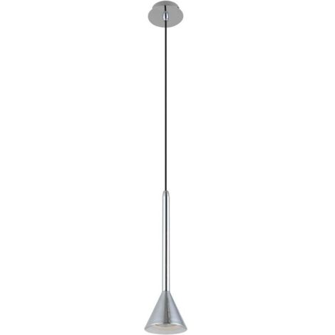 Italux Anela SN - Lámpara colgante moderna de níquel satinado 1 luz LED, GU10