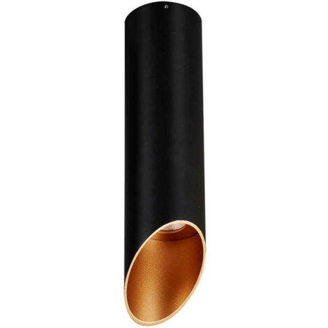 Italux Argon faretto LED 7W 3000K nero/oro 25cm IP20