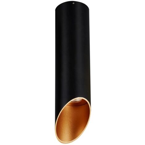 Italux Argon - LED technique moderne monté en surface noir, or, blanc chaud 3000K 520lm