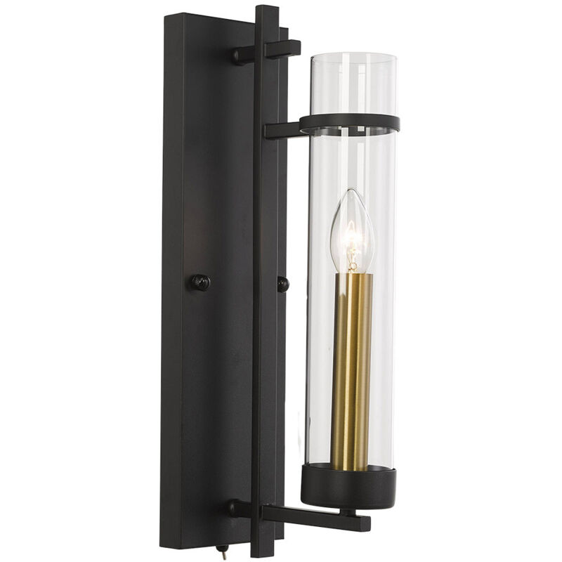 Italux - Aspen Applique murale classique à 1 lumière, E14