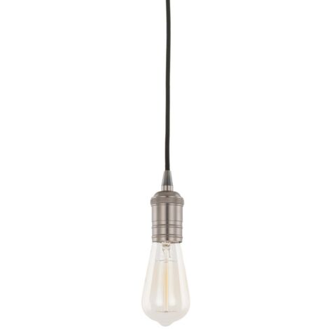 Italux Atrium - Supports de suspension modernes à suspendre noir 1 lumière, E27