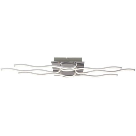 Italux Bonita - Plafonnier LED Moderne Chrome, Blanc Chaud 3000K 2700lm