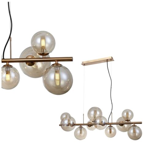 Italux Canello Moderna lámpara colgante de techo con barra de 10 luces, G9