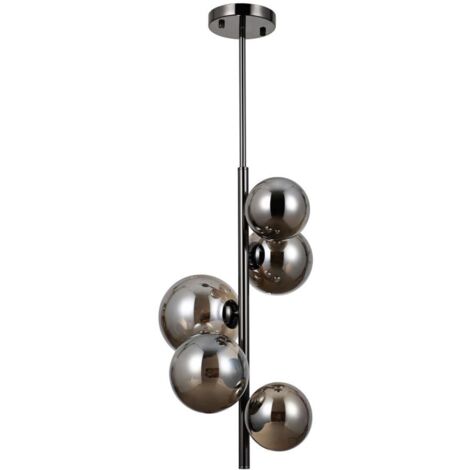 Italux Canello Moderna lámpara de techo colgante de globo de 5 luces, G9