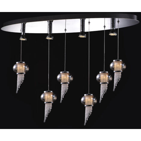 Italux Carlo Plafonnier classique semi-encastré à 10 ampoules, G4