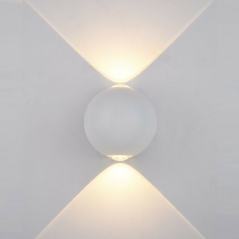 Image of Carsoli - Applique da esterno moderna a led bianco, bianco caldo 3000K 140lm, IP44 - Italux