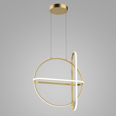 Italux Cerrila - Moderner LED-hängender Anhänger golden, warmweiß 3000K 2000lm dimmbar