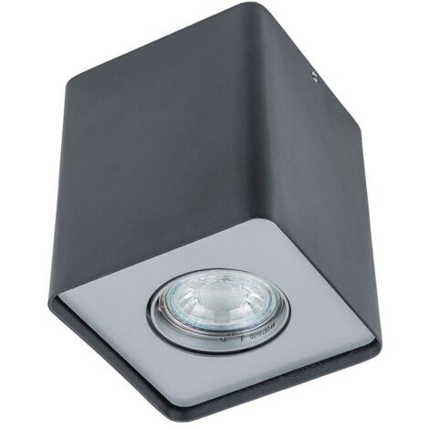 Italux Deckenleuchte Spot Modern Schwarz 12 cm