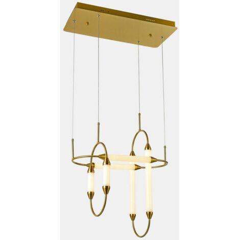 Italux Degal - Suspension LED moderne en cuivre, blanc chaud 3000K