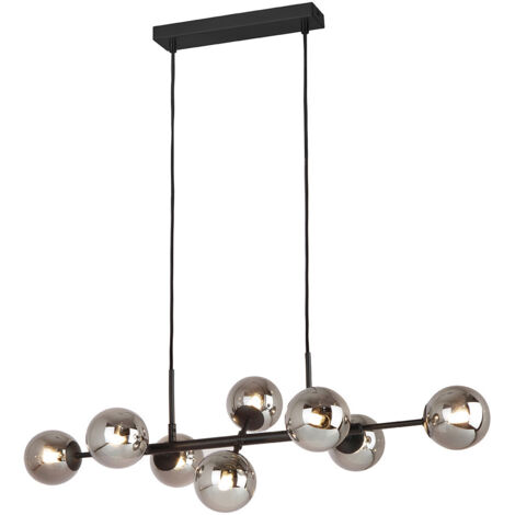 Italux Erimida Industrielle Retro-8-Licht-Bar-Pendel-Deckenleuchte, G9