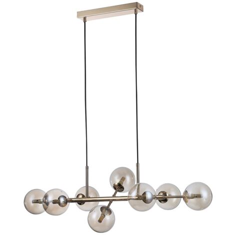 Italux Erimida Industrielle Retro-8-Licht-Bar-Pendel-Deckenleuchte, G9