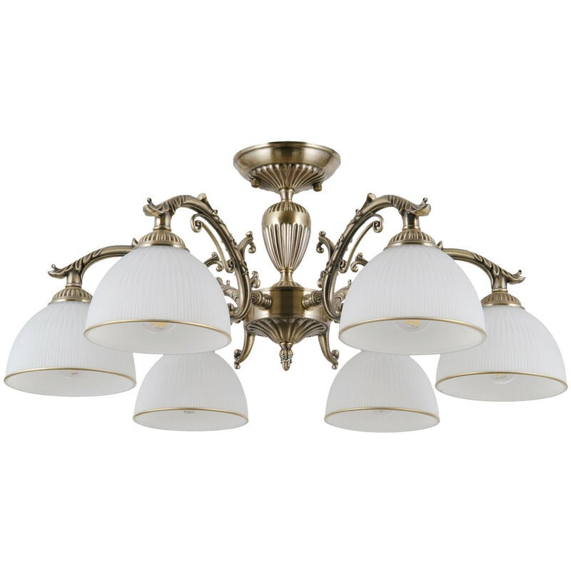 Image of Feneza Elegante lampada da soffitto semi-incasso a braccio multiplo a 6 luci, E27 - Italux