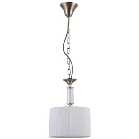 Italux Ferlena Plafonnier suspendu cylindrique classique à 1 lumière, E14