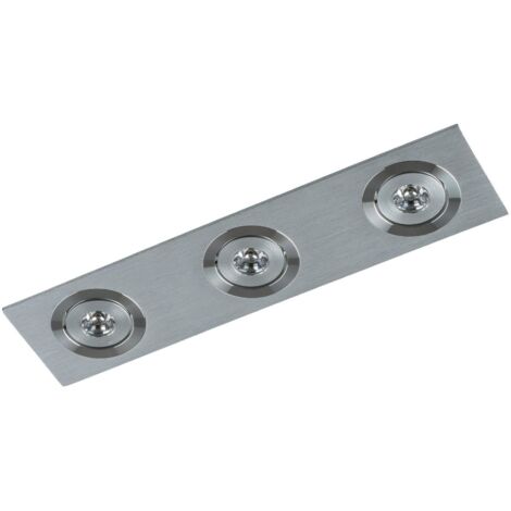Italux Fiamma Downlight encastré moderne à 3 lumières LED,
