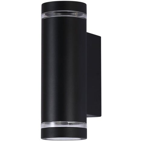 Italux Fondo 4K Applique murale extérieure Fondo, éclairage indirect, noir, blanc neutre 4000K, 2 LED, IP54