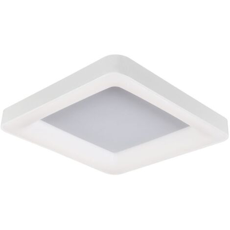 Italux Giacinto - Moderne LED Flush Deckenleuchte Weiß, Warmweiß 3000K 2750lm Dimmbar