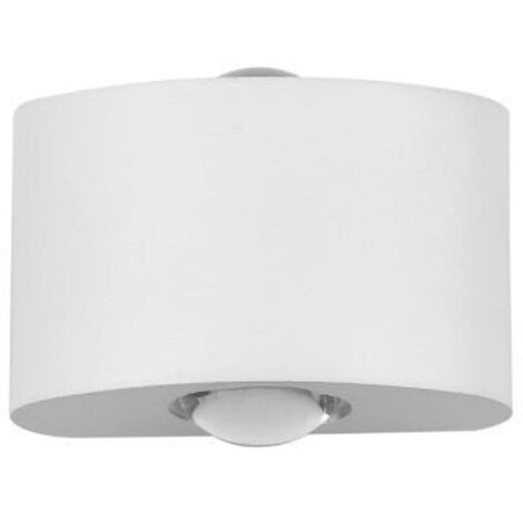 Italux Gilberto - Moderne LED-Außenwandleuchte Weiß, Warmweiß 3000K 120lm, IP44