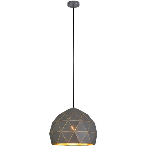 Italux Harley - Moderner hängender hängender Graphit, Gold, Champagner 1 Licht, E27