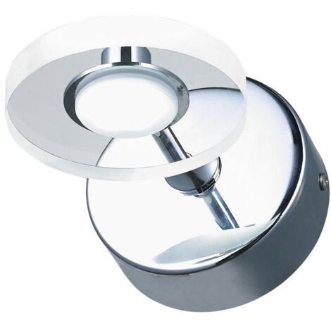 Italux Harmony - Lámpara de pared LED moderna cromada, blanco cálido 3000K 210lm