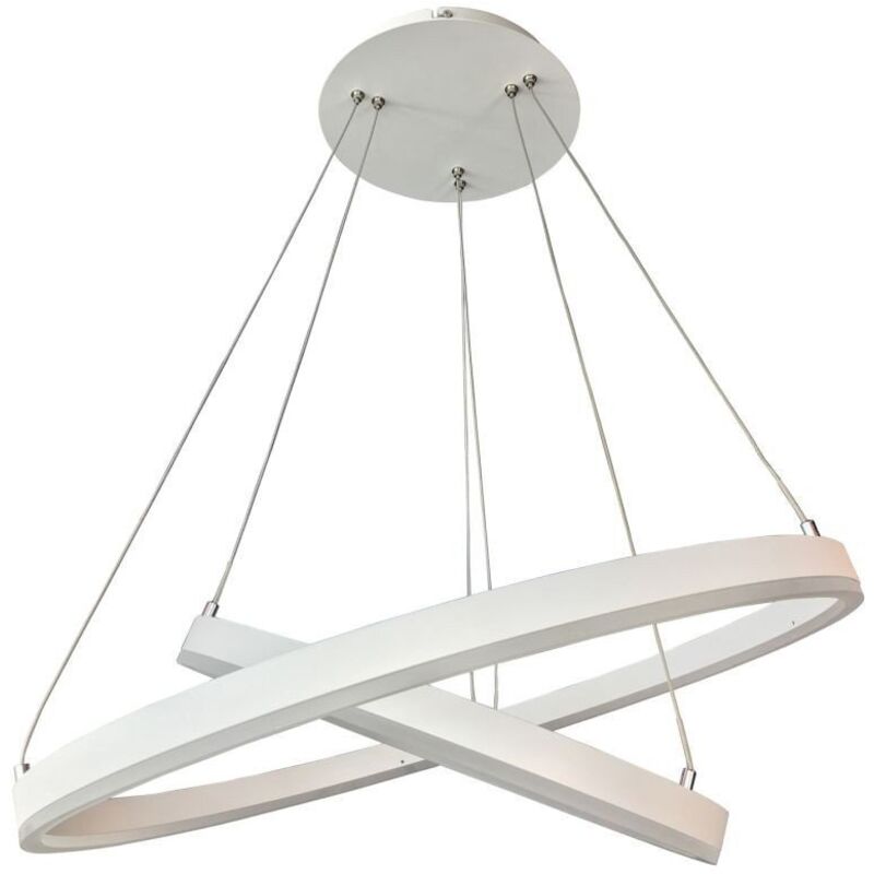 Jovita - Lampada a sospensione moderna a led bianco, bianco caldo 3000K 4070lm dimmerabile - Italux