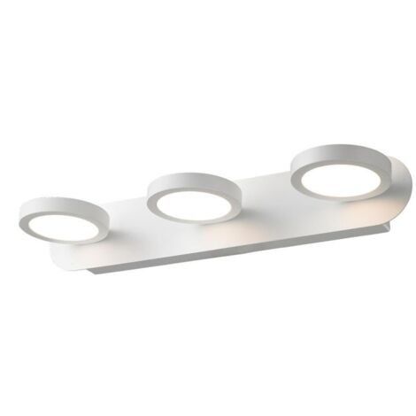 Italux Kendra - Lámpara de pared LED moderna blanca, blanco cálido 3000K 945lm