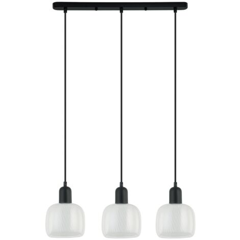Italux Lamezia Lámpara de techo colgante moderna con barra de 3 luces, E27