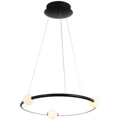 Italux Lausanne - Moderner LED-hängender Anhänger Schwarz, Rosa, Warmweiß 3000K 2100lm Dimmbar